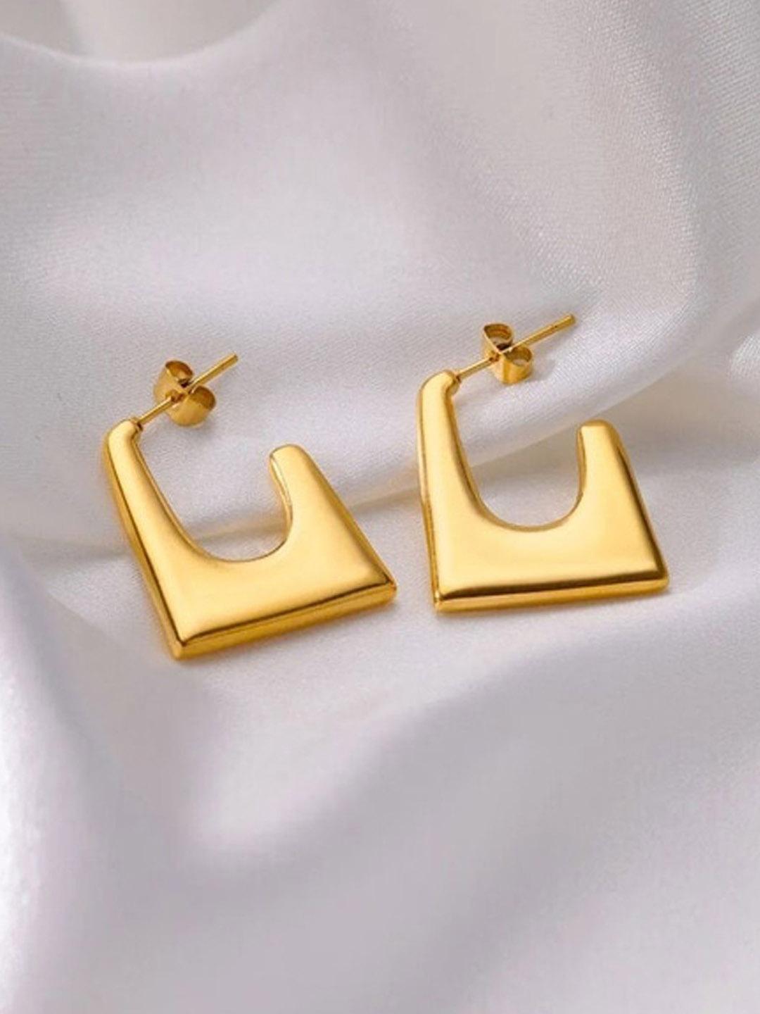 Square Shaped Hoop Earrings - AR-32