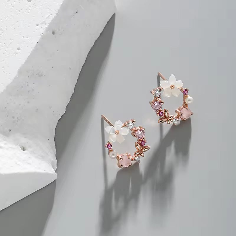 Cherry Blossom (Sakura) Minimal Earrings - AR-97