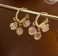 Pearl Petal Drop Earrings - AR-128