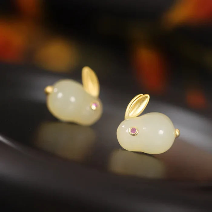 Rabbit stud earrings - AR-164