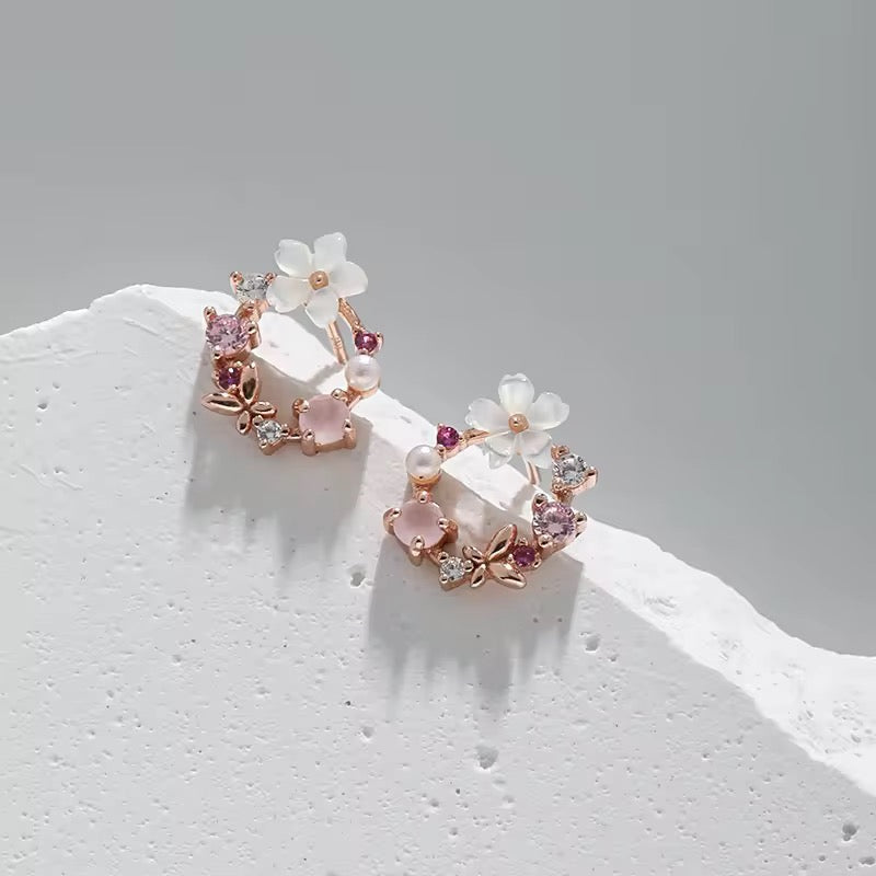 Cherry Blossom (Sakura) Minimal Earrings - AR-97