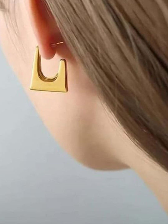 Square Shaped Hoop Earrings - AR-32