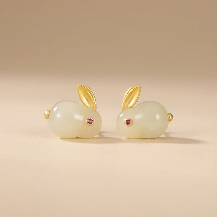 Rabbit stud earrings - AR-164