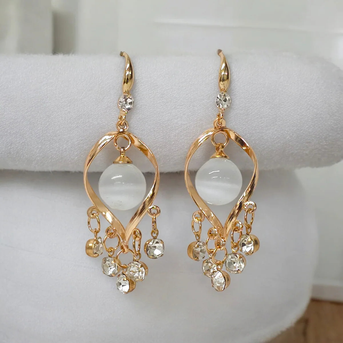 Elysian Pearl Cascade Earrings - AR - 171