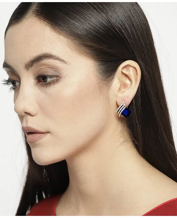 London Blue Topaz Stud Earrings - AR-122