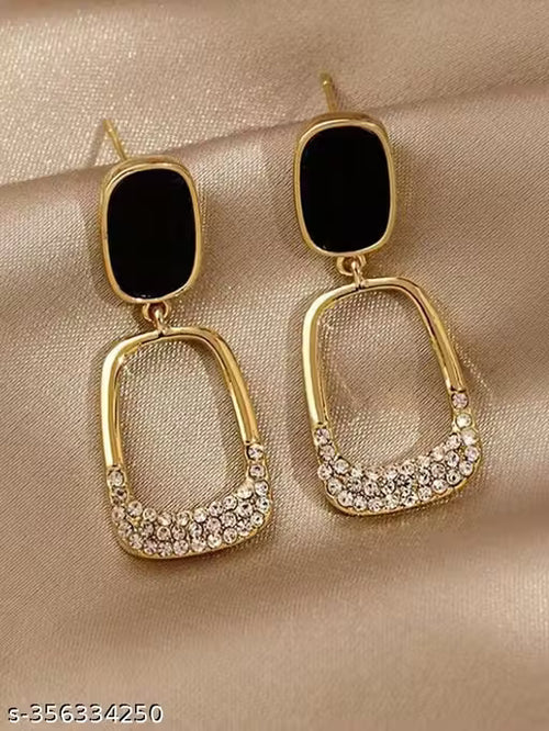 Black Noir Diamond Earrings - AR-42