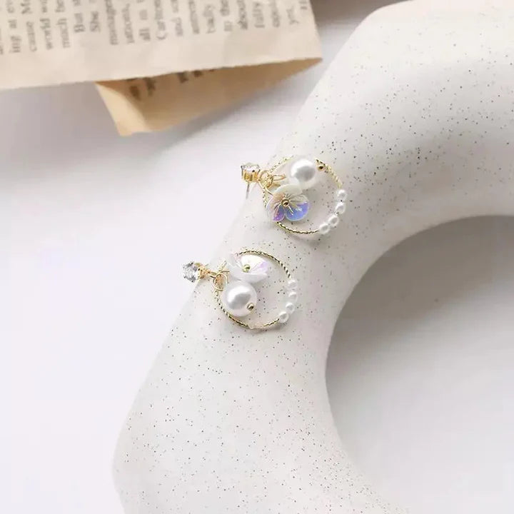 Butterbliss Pearl Earrings - AR-133