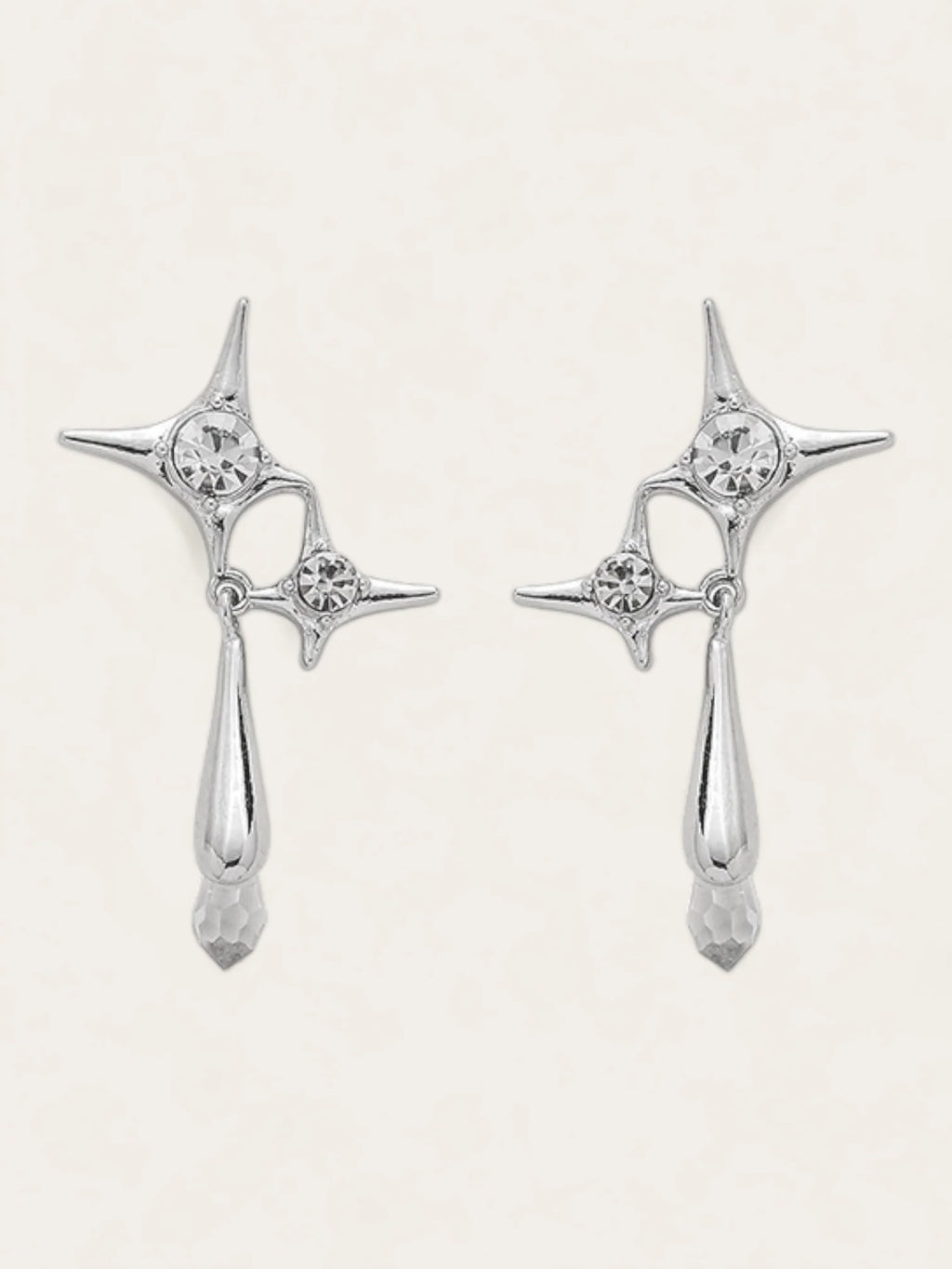 Sparkle crystal drop earrings - AR-167