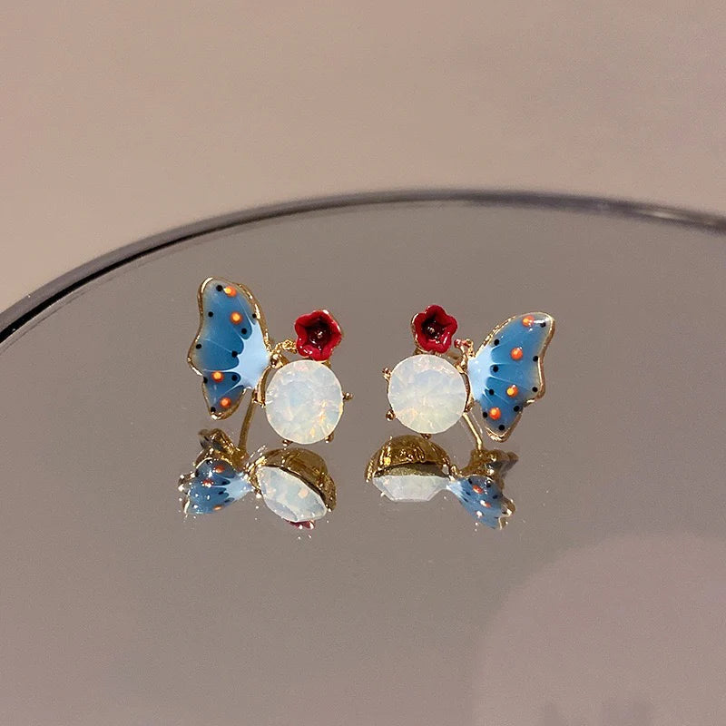 Blue Flutter Earrings - AR-125