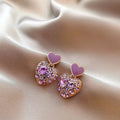 Candy Heart Earrings - AR-126-127