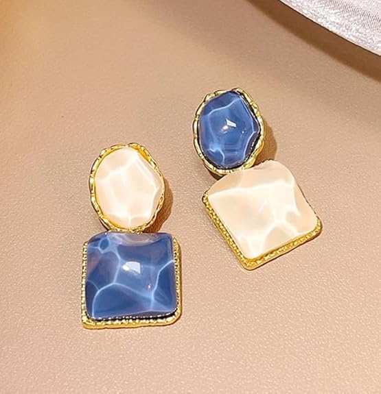 Korean Style Geometric Stud Earrings - AR-94-95