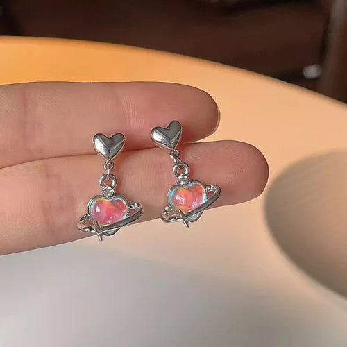 Celestial Opal Dangle Earrings - AR-121