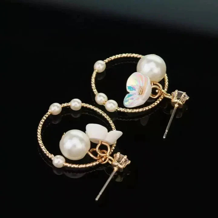 Butterbliss Pearl Earrings - AR-133