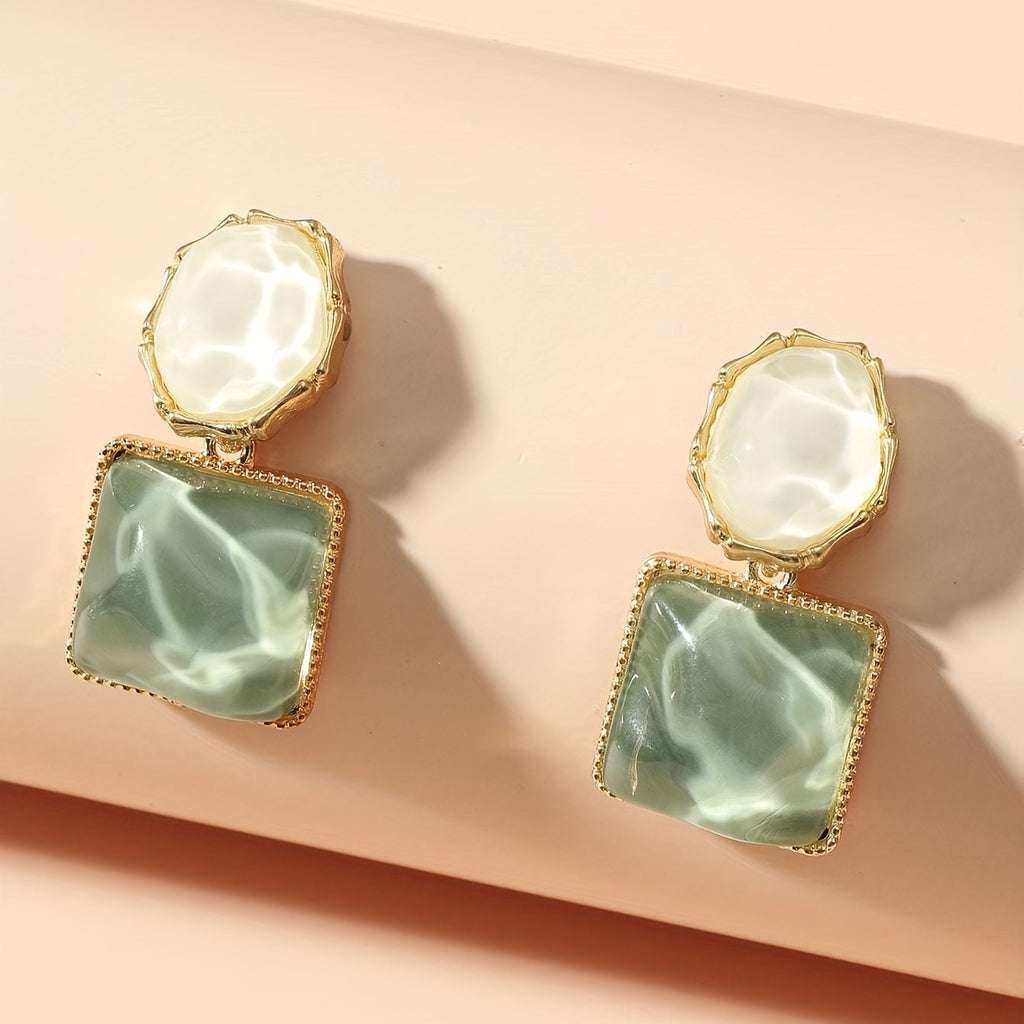Korean Style Geometric Stud Earrings - AR-94-95