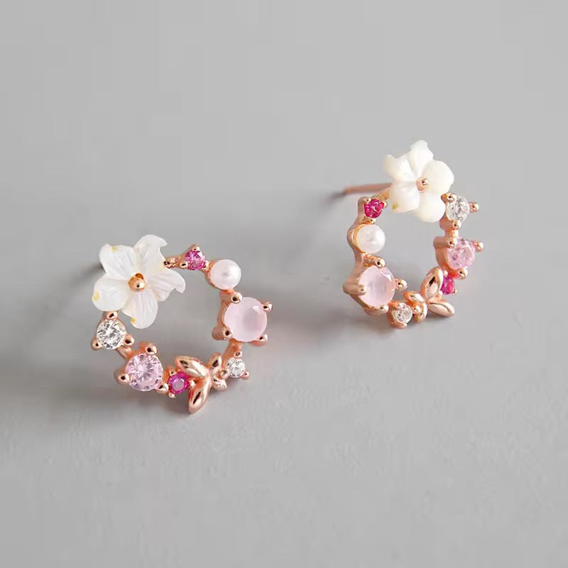 Cherry Blossom (Sakura) Minimal Earrings - AR-97