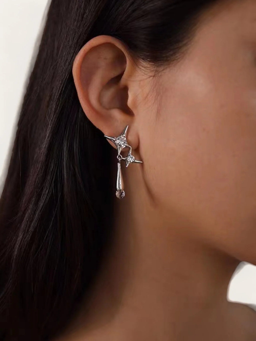 Sparkle crystal drop earrings - AR-167