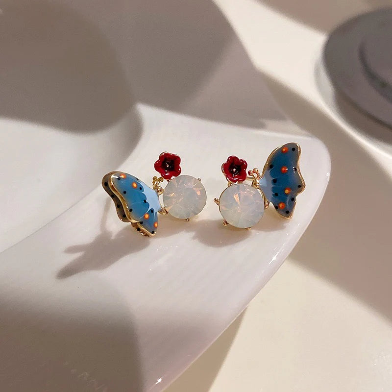 Blue Flutter Earrings - AR-125
