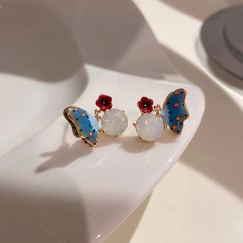 Blue Flutter Earrings - AR-125