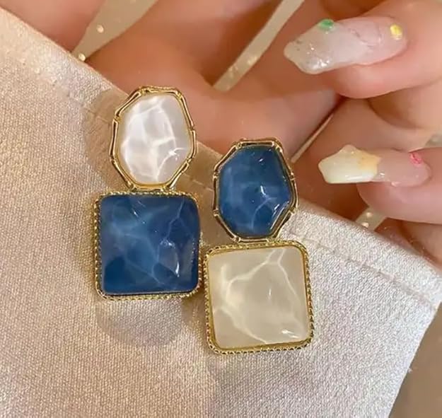 Korean Style Geometric Stud Earrings - AR-94-95
