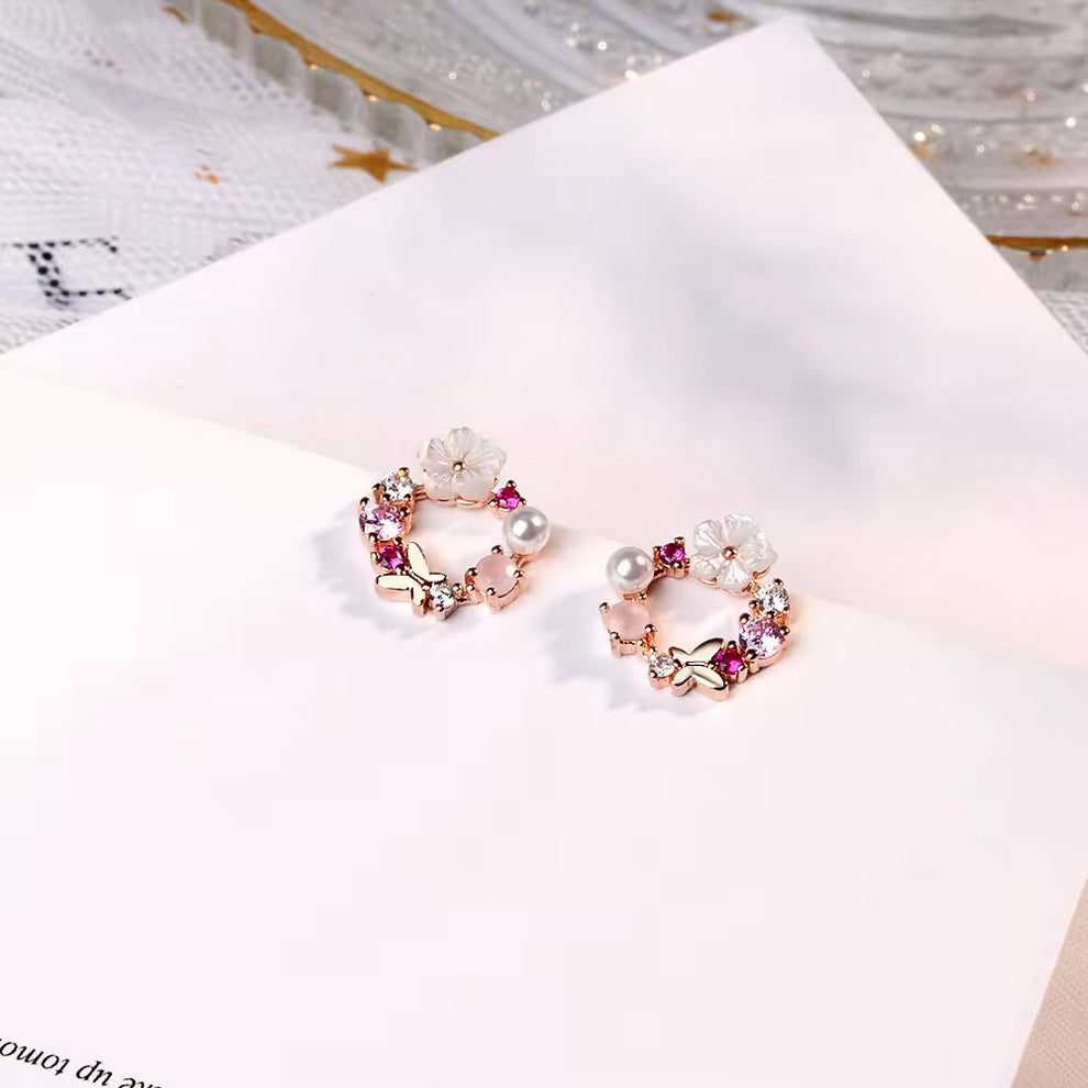 Cherry Blossom (Sakura) Minimal Earrings - AR-97
