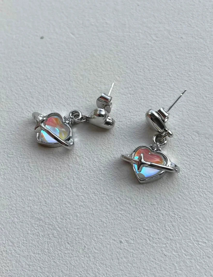 Celestial Opal Dangle Earrings - AR-121