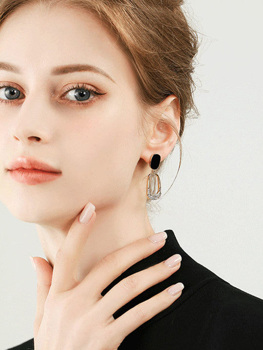 Black Noir Diamond Earrings - AR-42