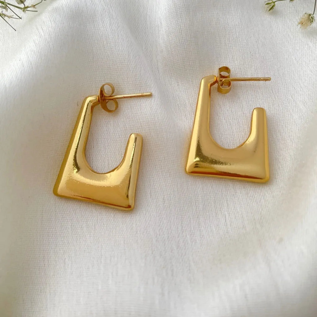 Square Shaped Hoop Earrings - AR-32