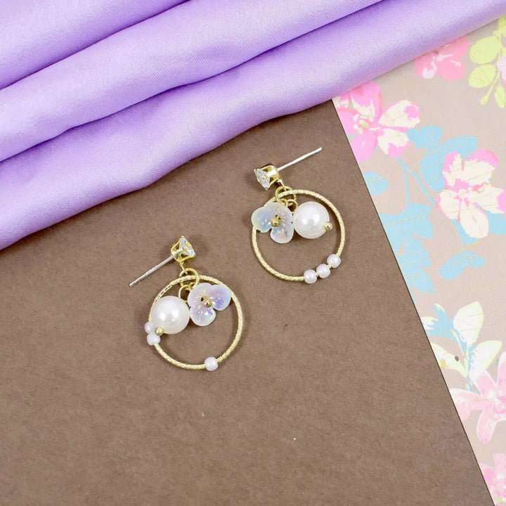 Butterbliss Pearl Earrings - AR-133