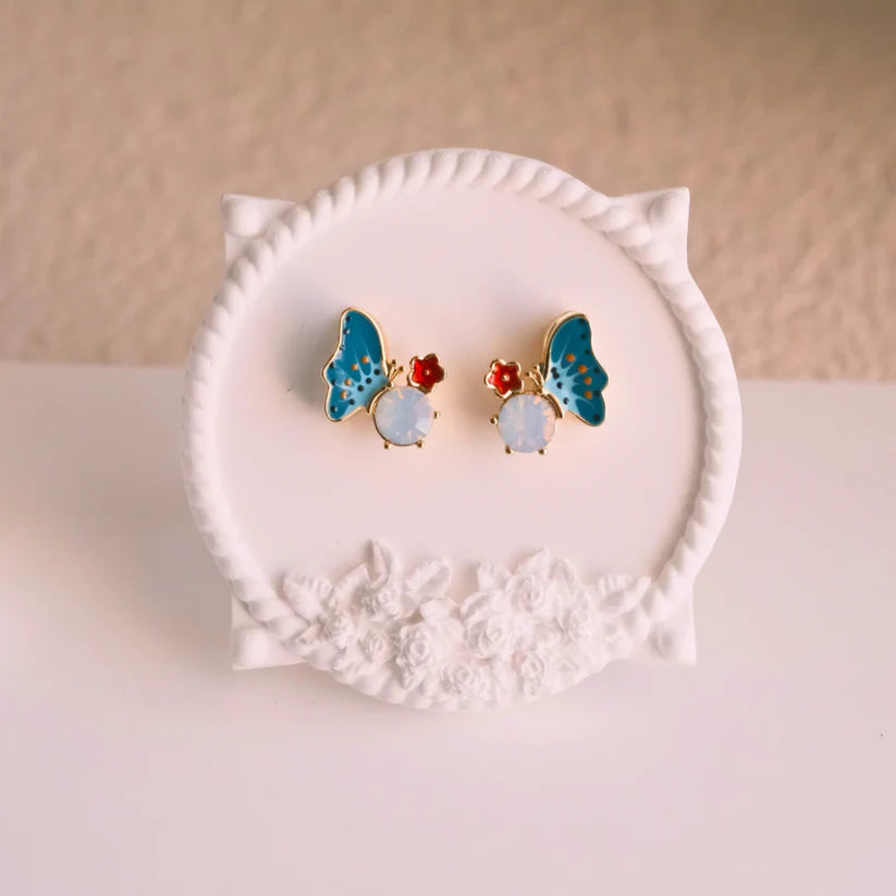 Blue Flutter Earrings - AR-125