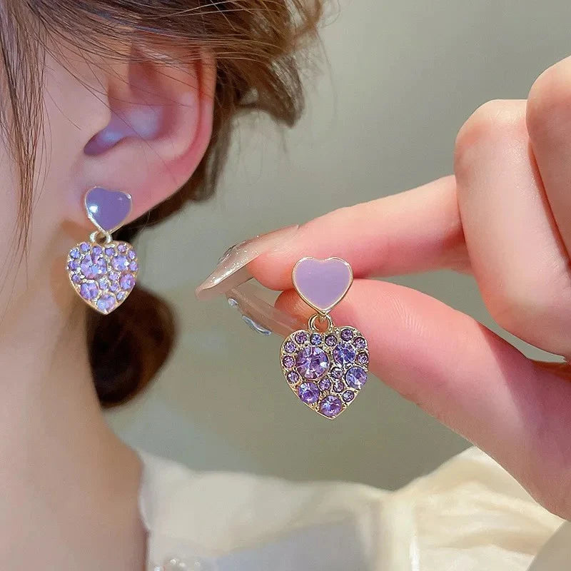 Candy Heart Earrings - AR-126-127