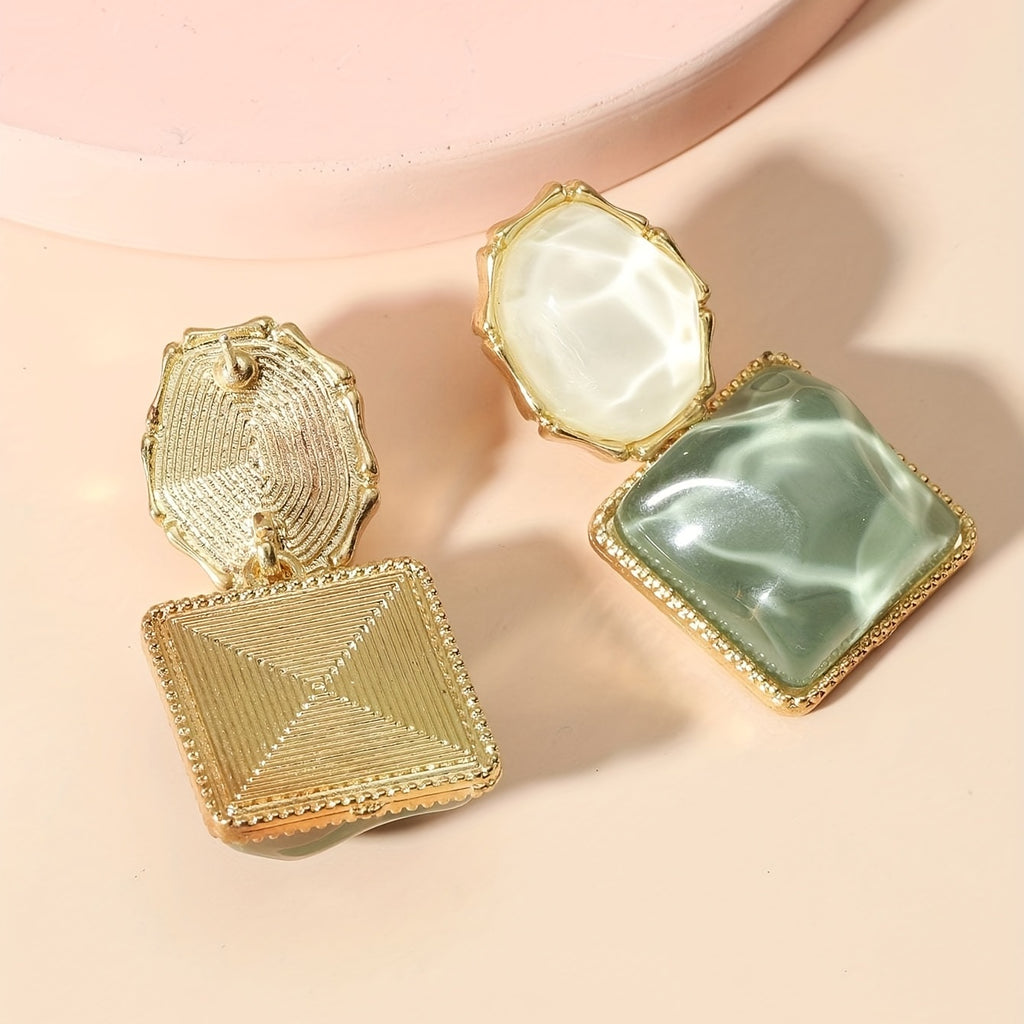 Korean Style Geometric Stud Earrings - AR-94-95