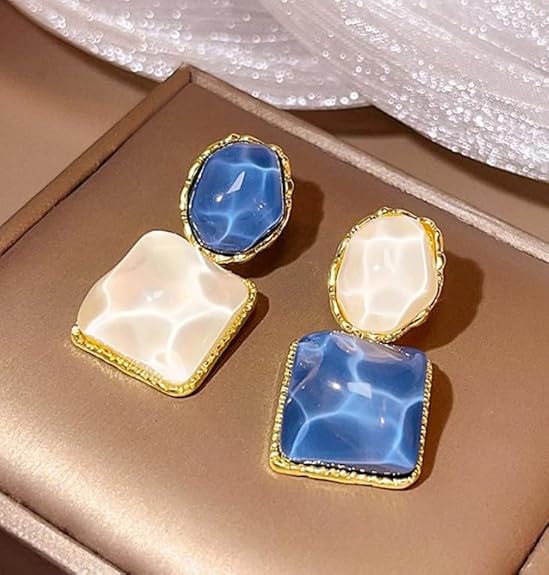 Korean Style Geometric Stud Earrings - AR-94-95