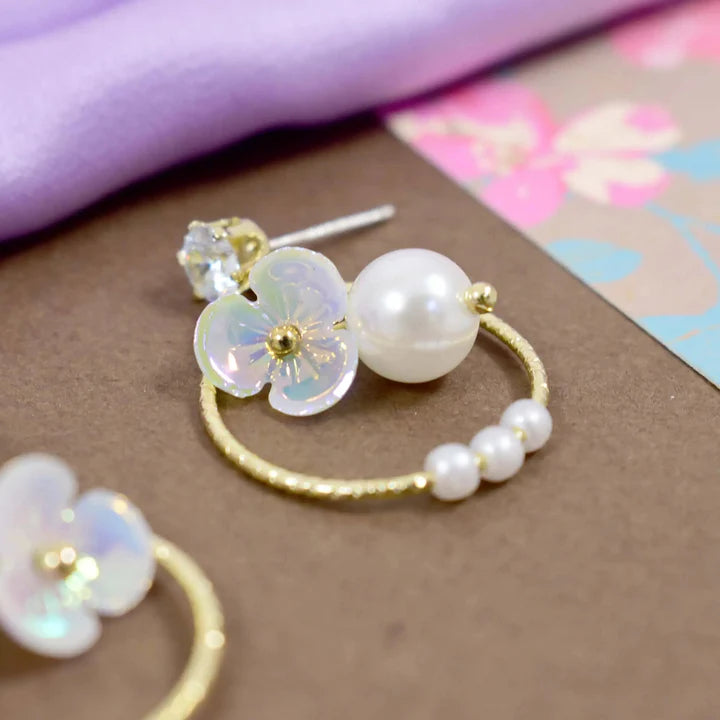 Butterbliss Pearl Earrings - AR-133