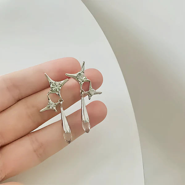 Sparkle crystal drop earrings - AR-167