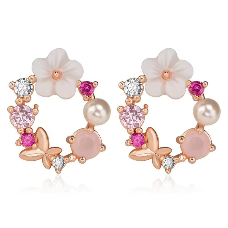 Cherry Blossom (Sakura) Minimal Earrings - AR-97