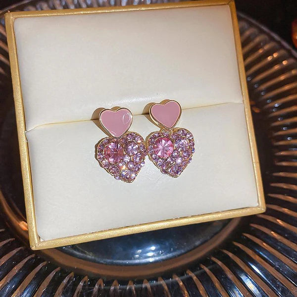 Candy Heart Earrings - AR-126-127