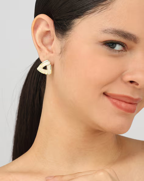 Ivory Knot Elegance Earrings - AR-168