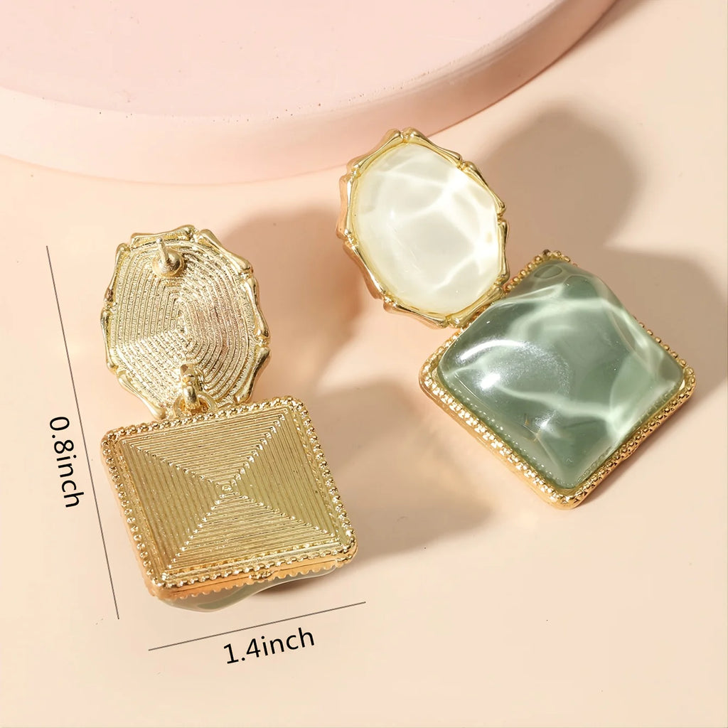Korean Style Geometric Stud Earrings - AR-94-95