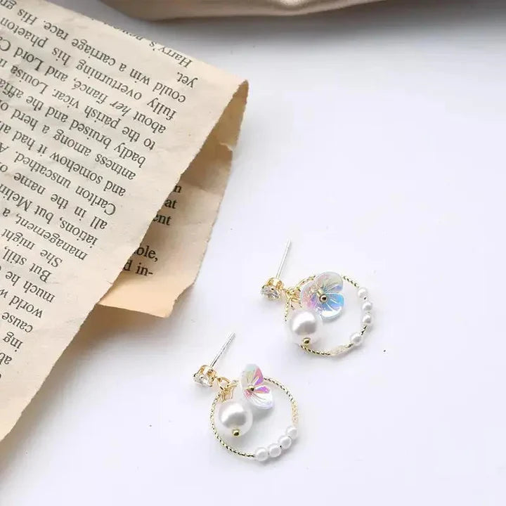 Butterbliss Pearl Earrings - AR-133