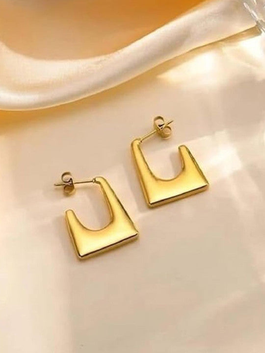Square Shaped Hoop Earrings - AR-32