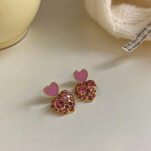 Candy Heart Earrings - AR-126-127