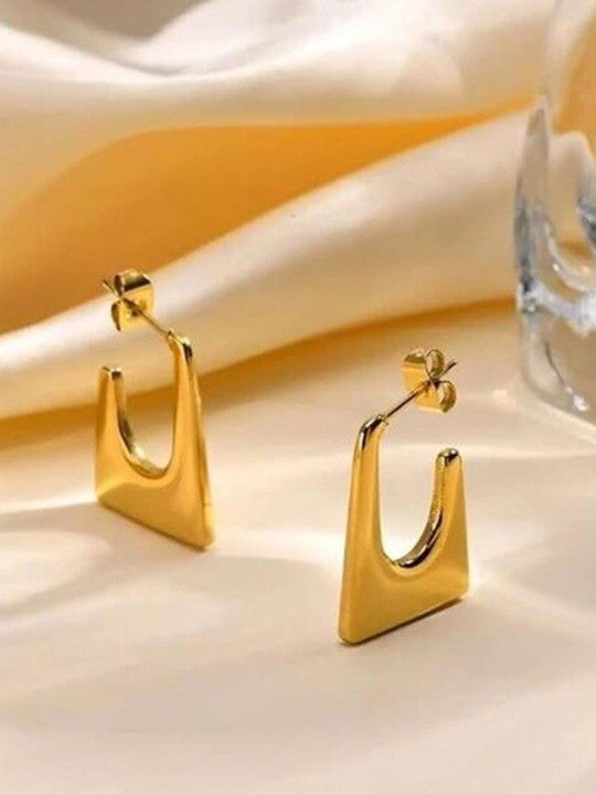 Square Shaped Hoop Earrings - AR-32