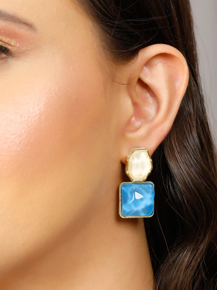 Korean Style Geometric Stud Earrings - AR-94-95
