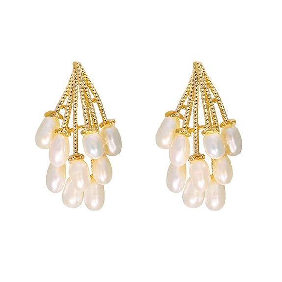Bunch Of Grapes Gold Plated Stud Earrings - AR-21