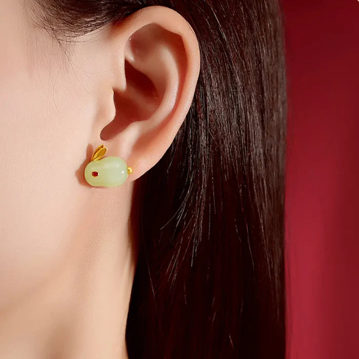 Rabbit stud earrings - AR-164