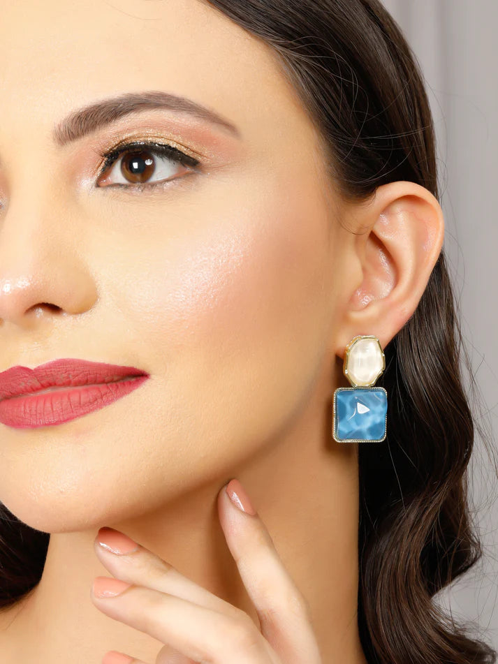 Korean Style Geometric Stud Earrings - AR-94-95