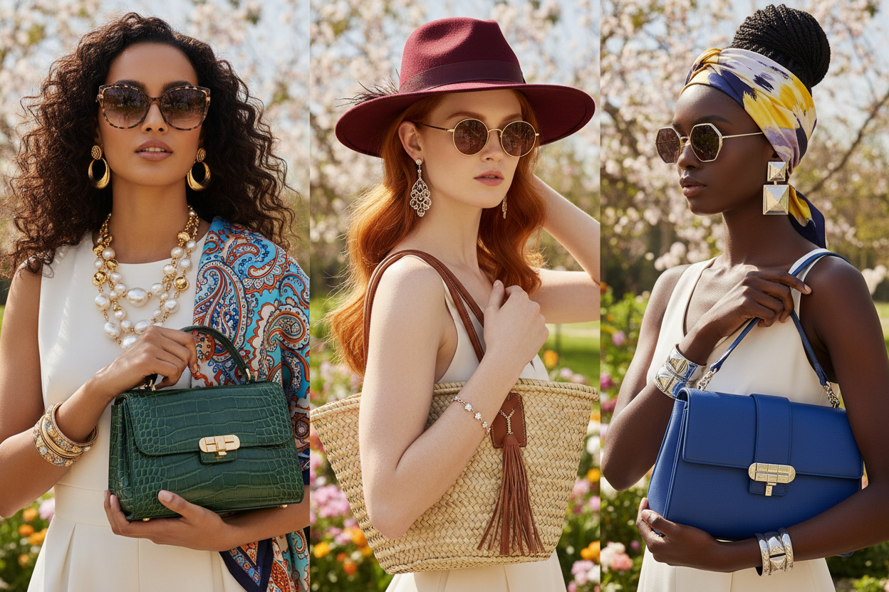 women accessories wearing beautiful women